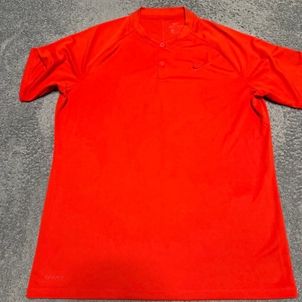Nike Polo Shirt Mens Large Blade Collar Dri Fit Victory Golf Tennis 929142 **